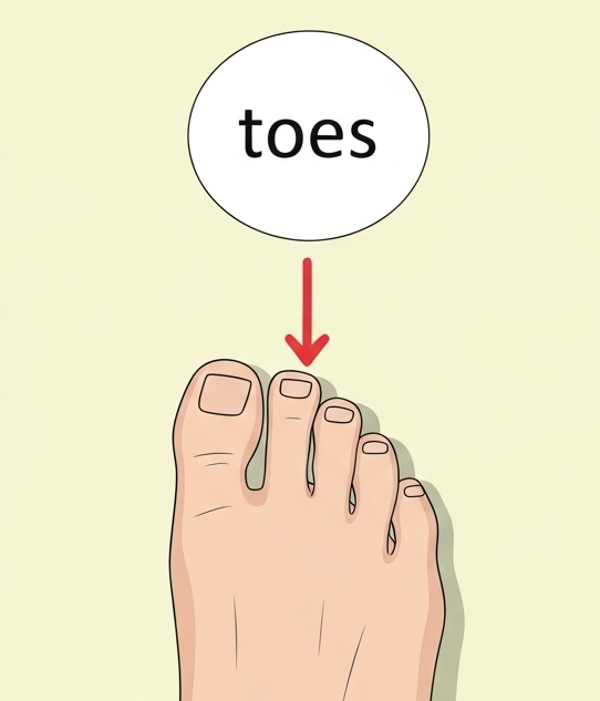 toes